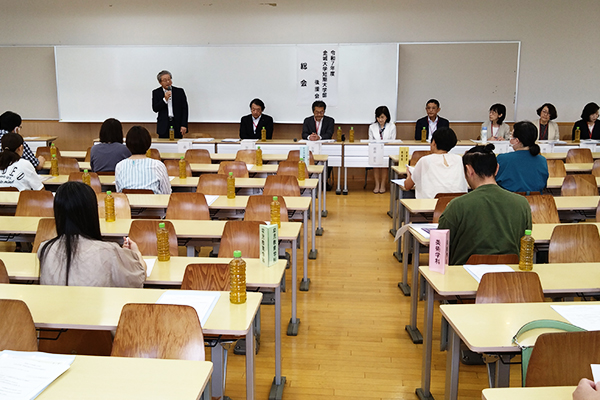 森後援会長 挨拶の様子