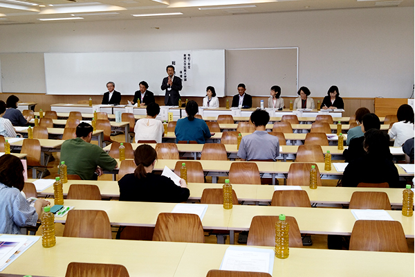 加藤学長 挨拶の様子